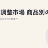 需給調整市場 商品別の比較｜一次〜三次②までの応動要件